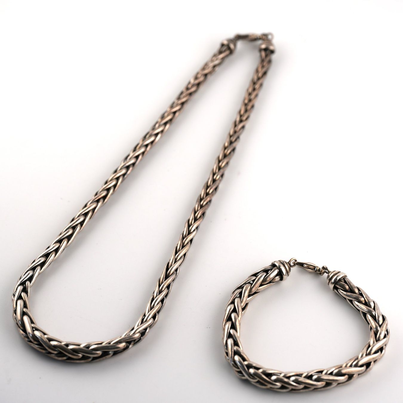 Colliers: Halskette mit Armkette aus Silber – D'occasion à Basel par Edelmetallhaus.com