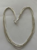 Kette Silber 925 Sterlingsilber schmal viele Stränge 40cm