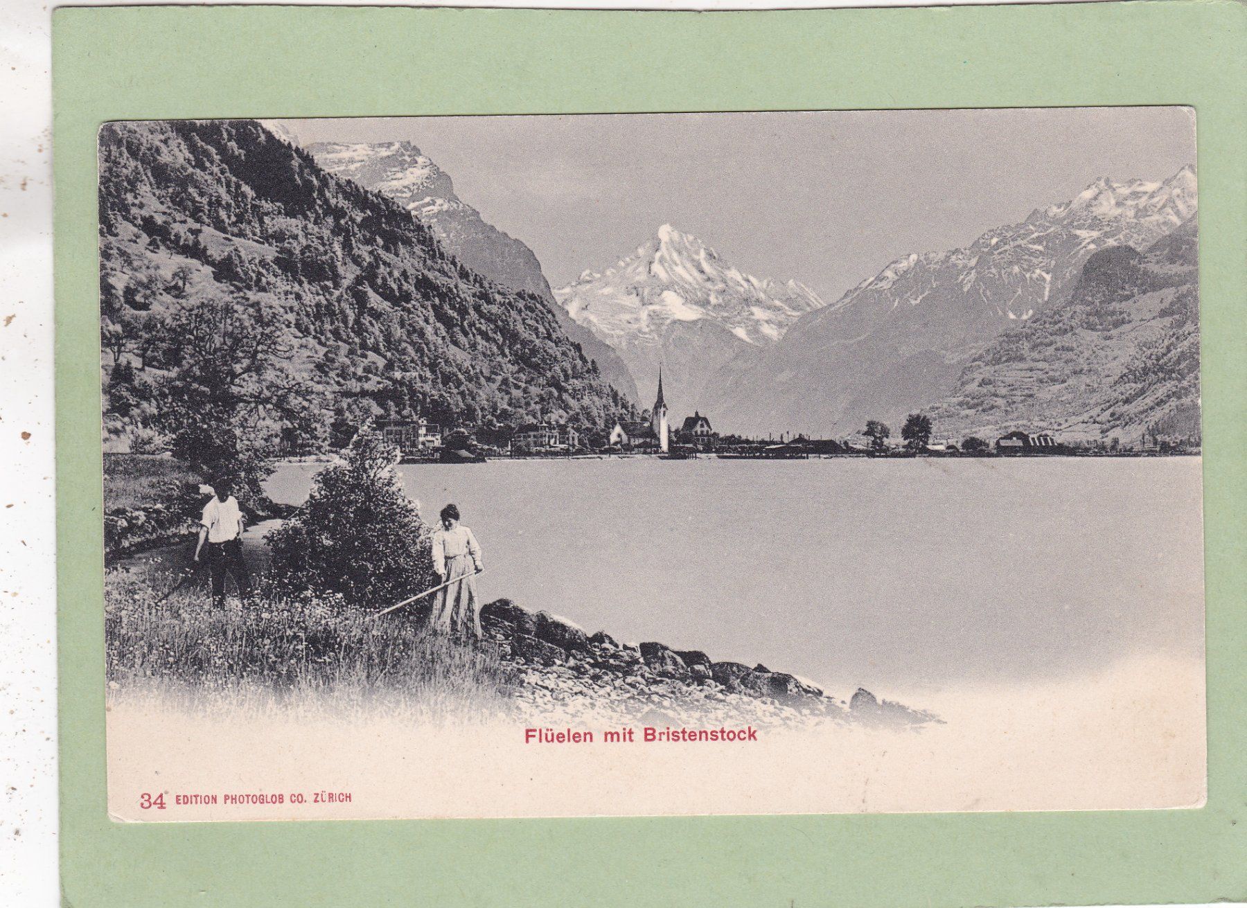Cartoline postali: Flüelen mit Bristenstock – Usato da Herisau venduto da Lisegrat2008