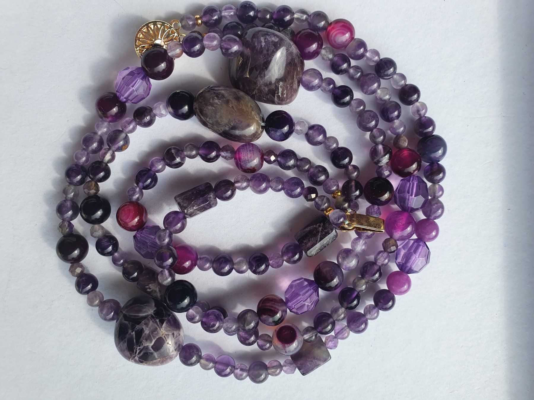 Catenine: Einzigartig Kette. Amethyst mit Agate – Nuovo (secondo la descrizione) da Benglen venduto da Meercat3 3