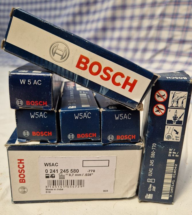 Bosch Zündkerzen W5AC, Oldtimer, Neu, Originalverpackt 16Stk (Neu und ...