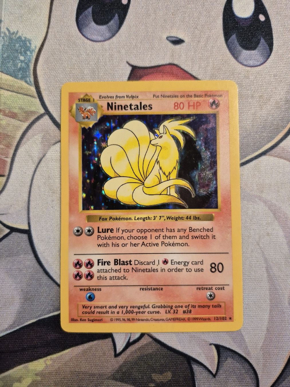 Pokémon Sammelbilder & Trading cards: Ninetales Shadowless 12/102 holo  – Gebraucht aus Echallens von Nathan138