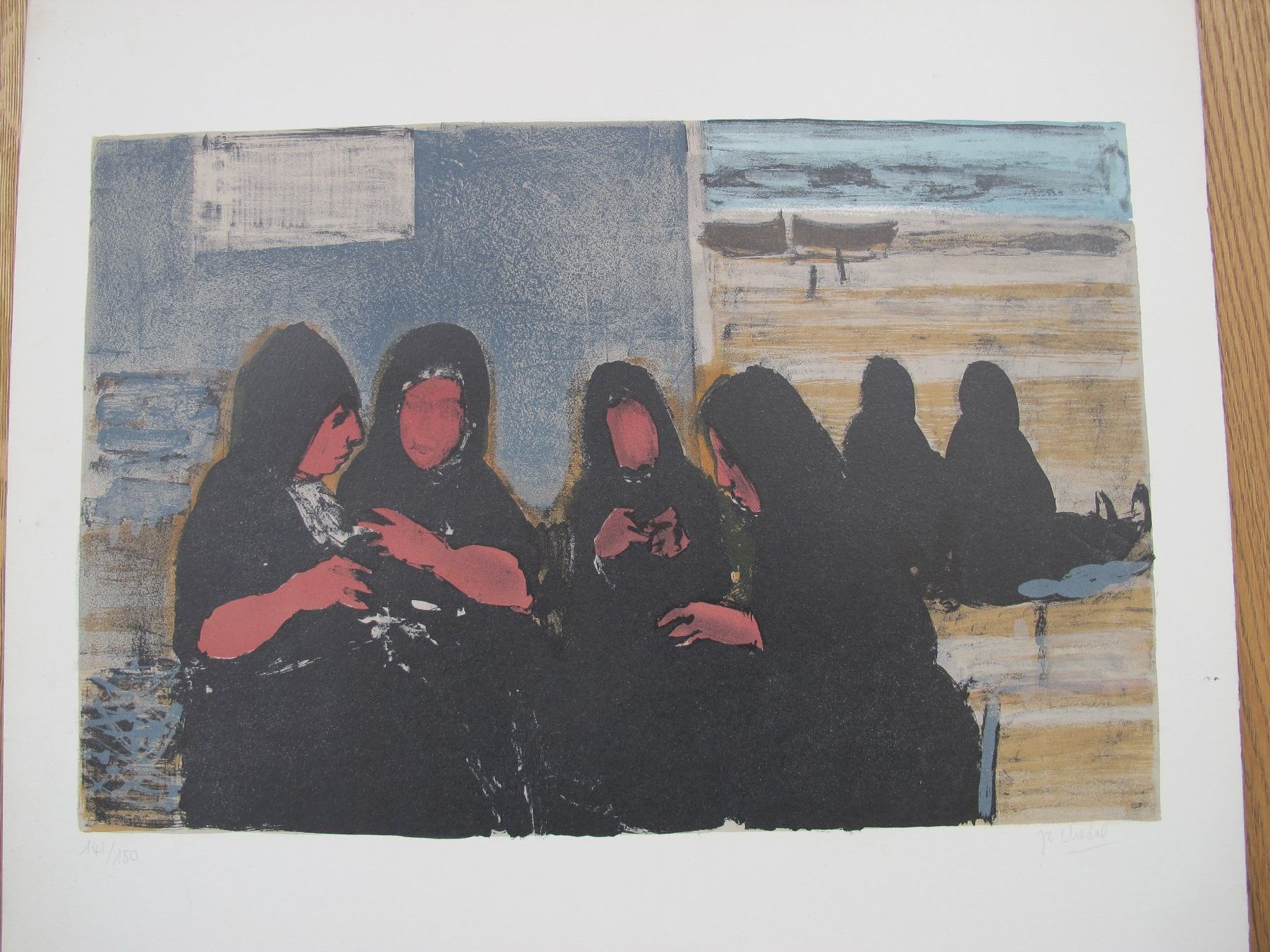 Grafica & Litografie: Jean Claude Chedal signierte Litho – Usato da Wädenswil venduto da Turusukko