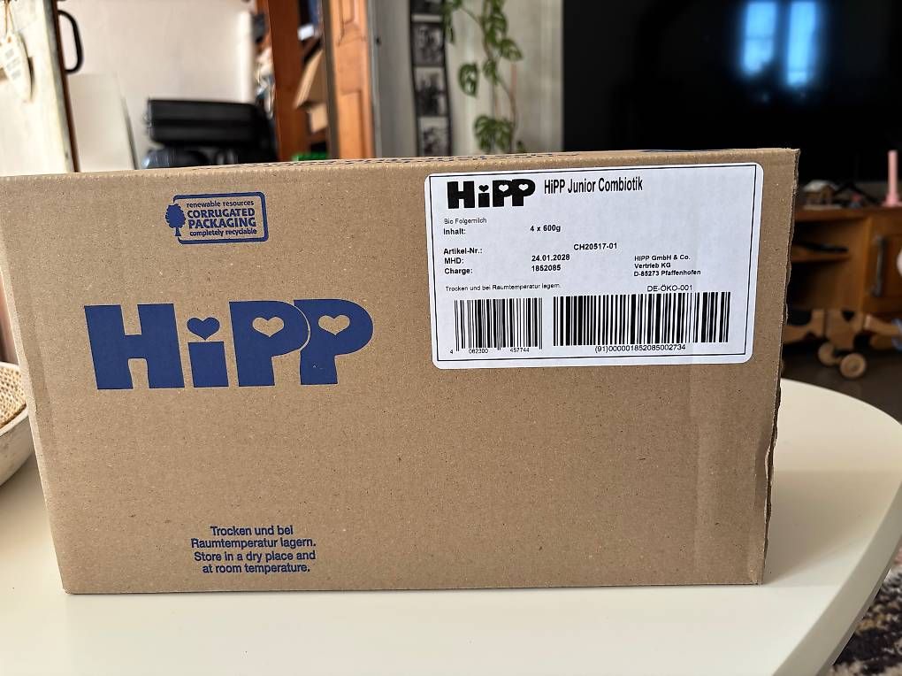 Lebensmittel & Spezialitäten: Hipp Bio Combiotik 12 + lait de suite  – Neu und originalverpackt aus Dompierre (VD) von tpo_cwf5 1