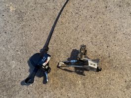 Shimano XT Umwerfer (3-Fach) inkl. Shimano XT Schalthebel