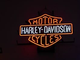 Neon Sign Leuchtreklame Harley Davidson