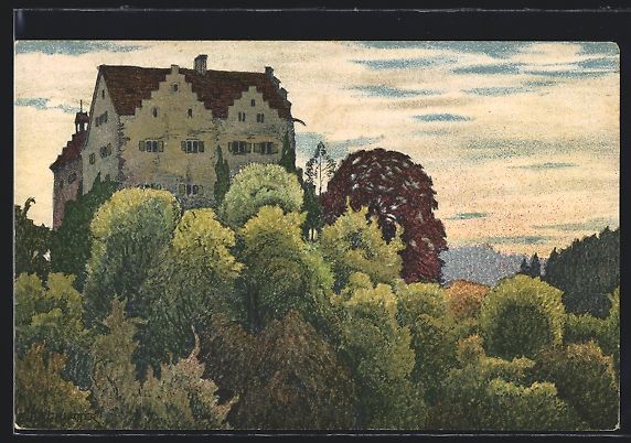 Ansichtskarten: Ernst E. Schlatter: Ermatingen, Schloss  – Gebraucht aus Berlin von bartko-reher