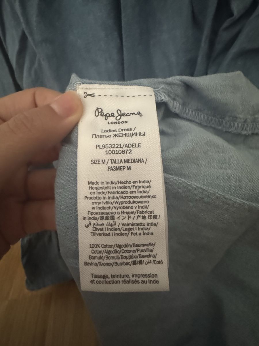 Pepe Jeans Kleider: Robe d'été Pepe bleue, taille M – Neu (gemäss Beschreibung) aus Meyrin von mai_pl7s 2