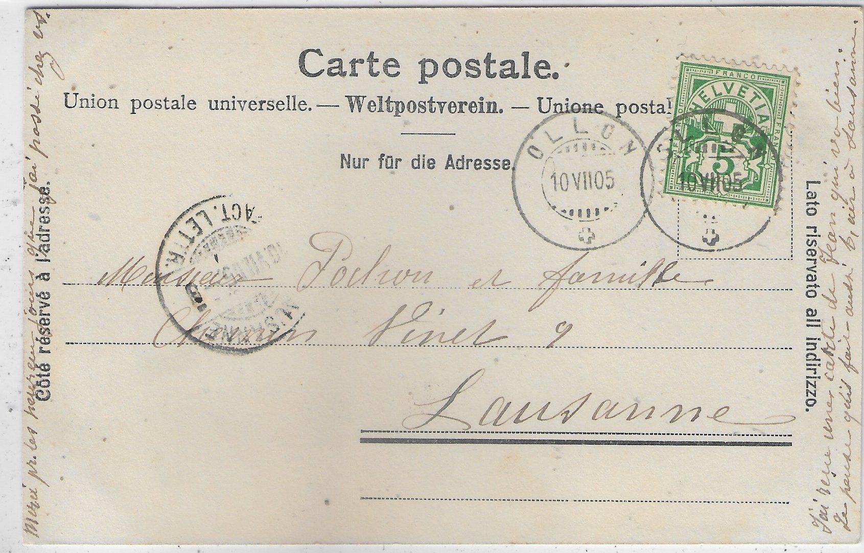 Cartoline postali: Cret a Tavez – Usato da Ettingen venduto da Kartenplanet 1