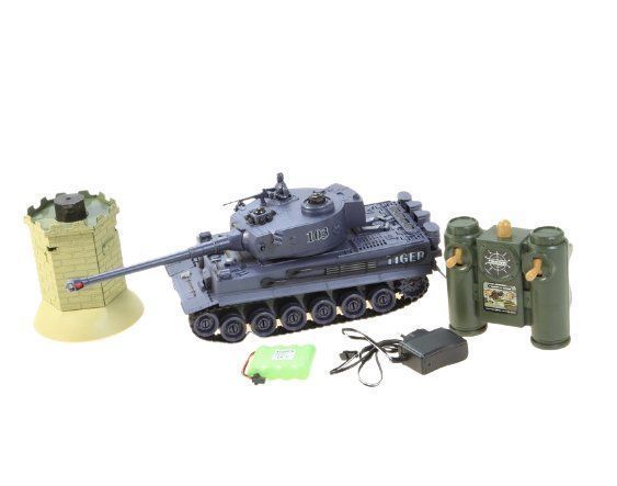 Carro Armato Radiocomandato S-idee Battle Panzer 1:28 - Sistema Di Combattimento A Infrarossi, 2.4 GHz, Effetti Sonori, Telecomando Incluso