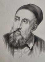 MARIA SCHÖFFMANN – Tiziano Vecellio, original Zeichnung 1877