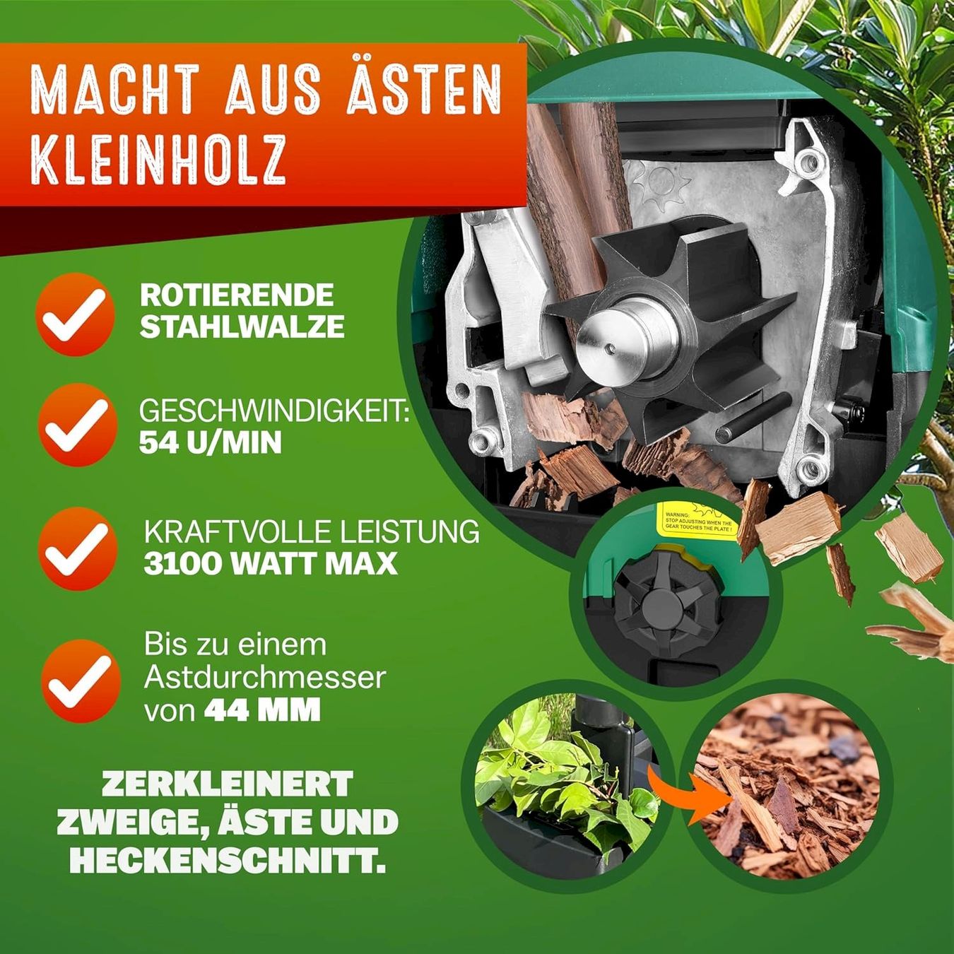 Trinciatrici: Gardebruk Leisehäcksler Schredder Garten – Nuovo e nell'imballaggio originale da Bottighofen venduto da zaap 3