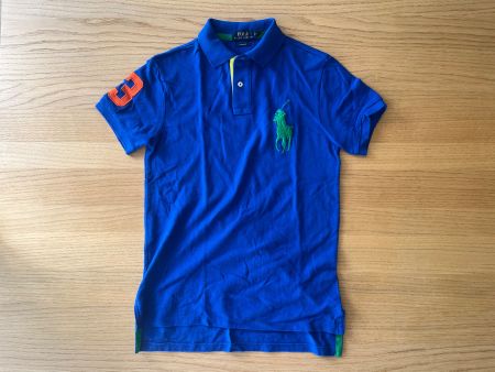 Ralph Lauren Poloshirt, blau (gelb, grün, orange) Grösse S/P