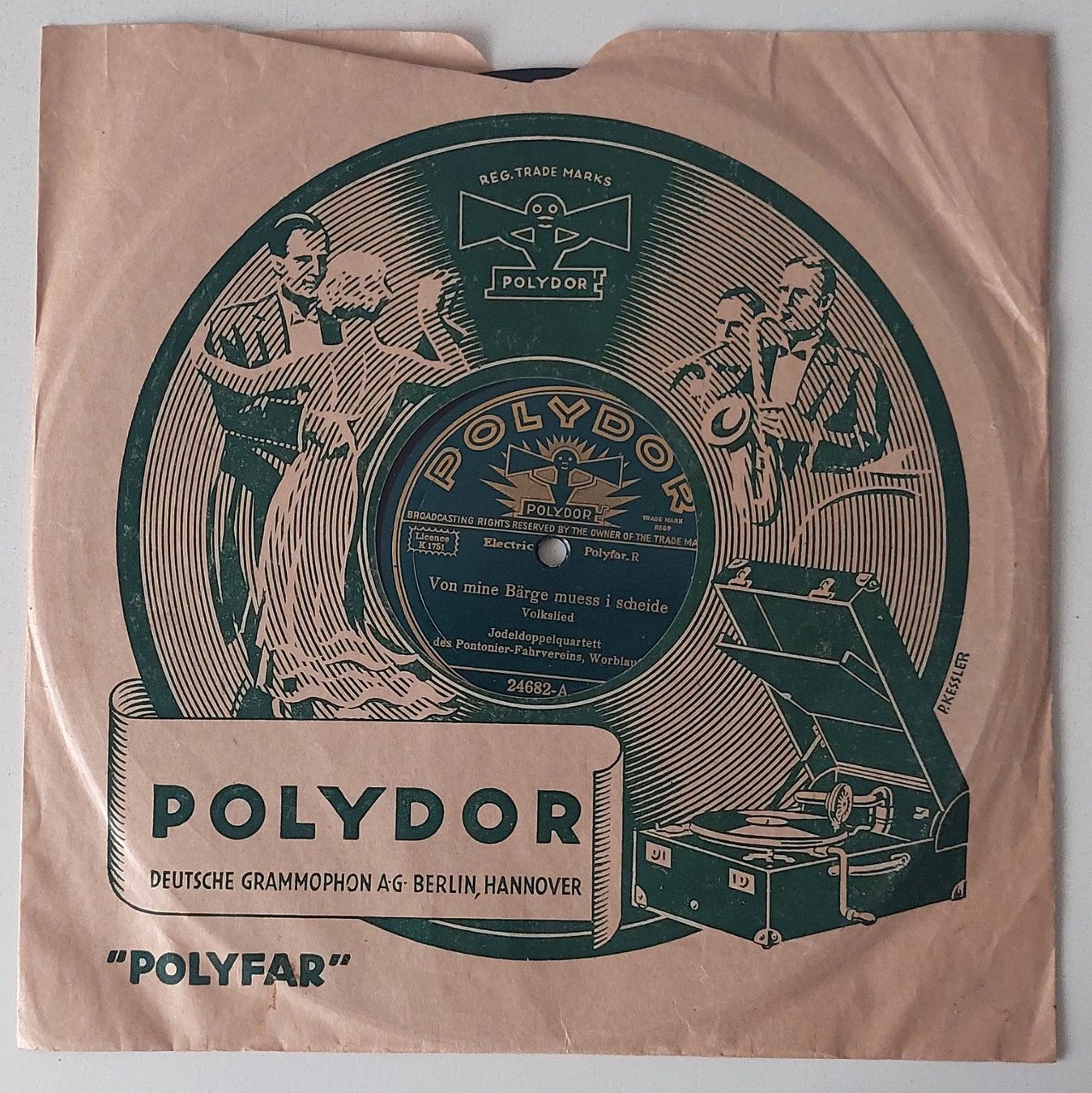 Dischi in vinile: Schellackplatte Jodeldoppelquartett – Usato da Uitikon Waldegg venduto da Boots15 1