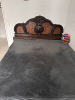 King Size Bed Frame with Storage - Used Condition