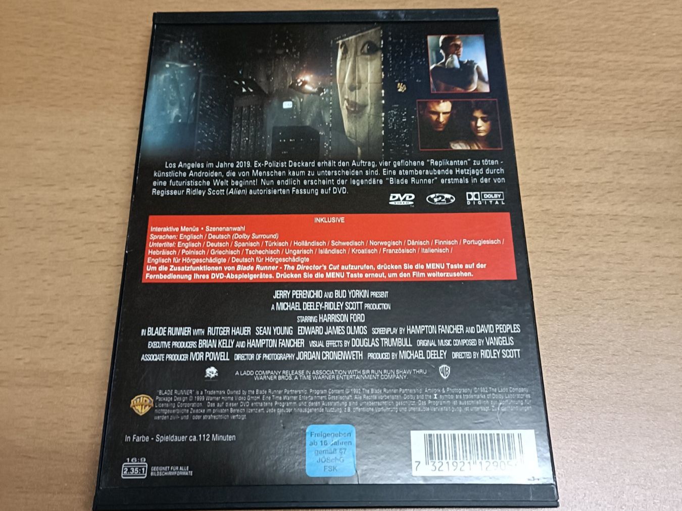 Tutti i DVDs: Blade Runner, DVD Director‘s Cut – Usato da Köniz venduto da Movieportal007 2