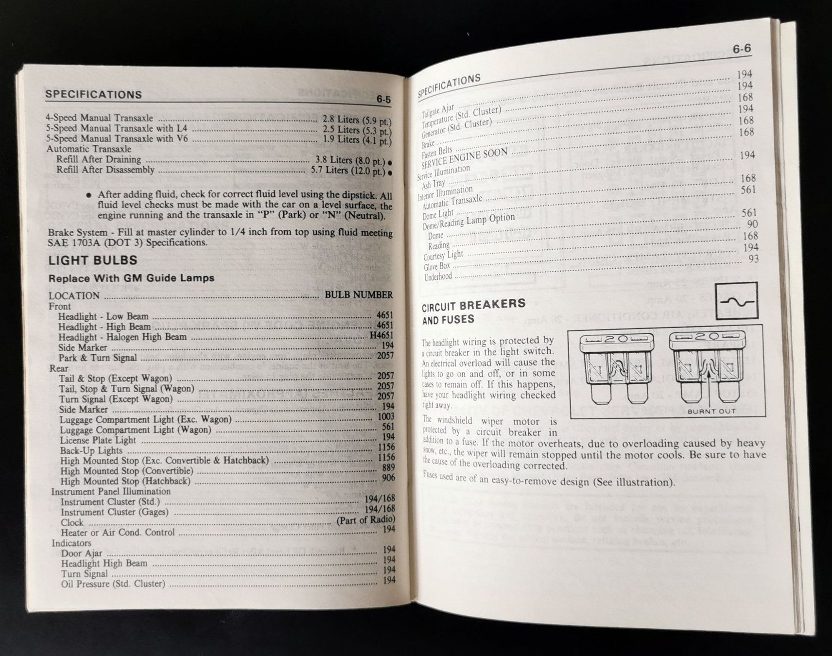 Chevrolet Documenti: CHEVROLET CAVALIER 1987 – Usato da huenenberg venduto da Suizofelize 6