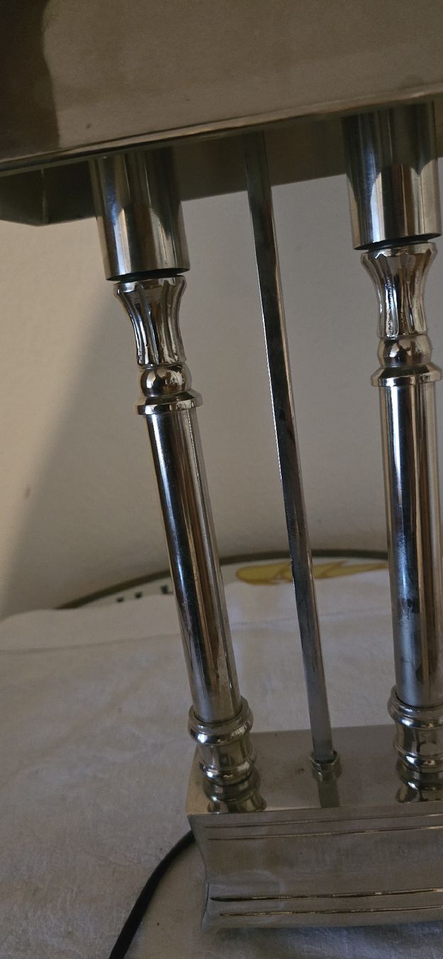 Lampade: Loberon Tischlampe Pantin silber – Usato da Basel venduto da Jcva 9