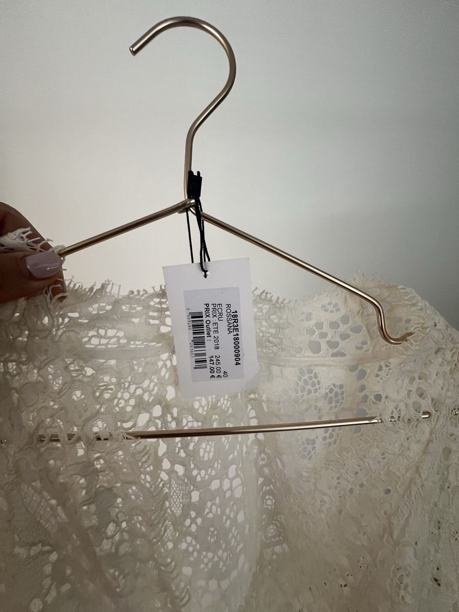 Claudie Pierlot Kleider: Claudie Pierlot Spitzenkleid écru – Gebraucht aus Zürich von prima.01 3