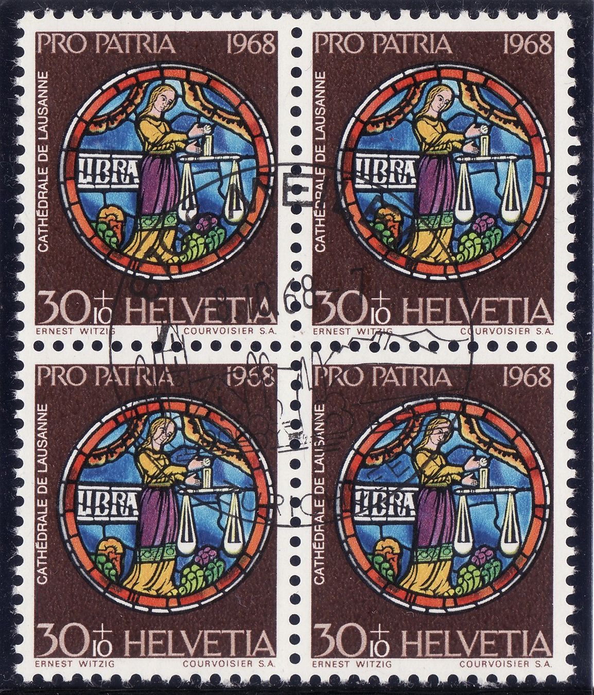 Tutti i francobolli: Plattenfehler Pro Patria ZNr. 140.2.01 gestempelt – Usato da Gränichen venduto da Teufenthaler