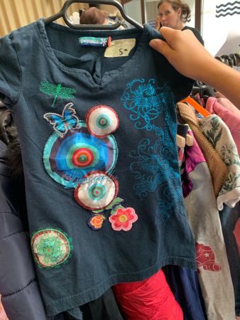 Haut desigual fille 4 ans