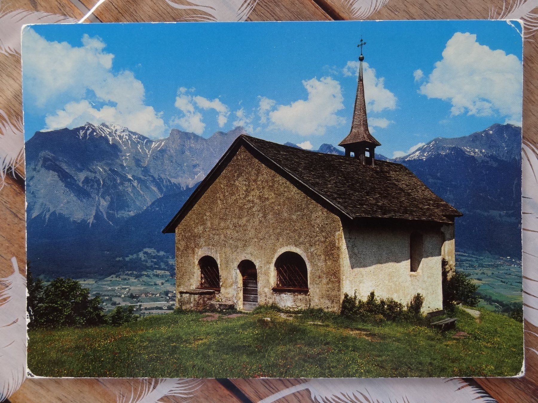 Cartoline postali: St.Georkapelle bei Pfäfers - 1988 – Usato da St Léonard venduto da Riglin