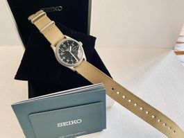 Seiko 5 Sports Automatik Day-Date Nato Beige