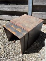 Gartenhocker Set - Cortenstahl - Metallhocker