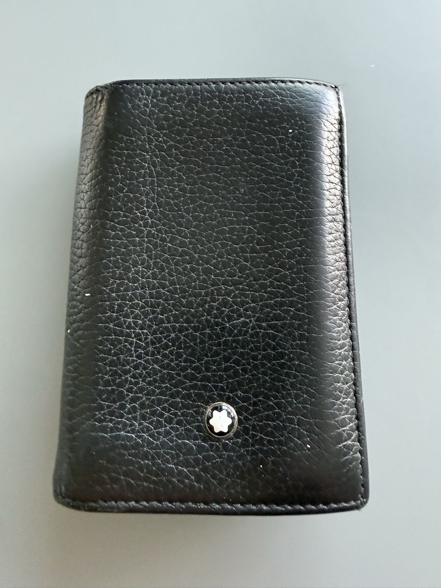 Montblanc Portafogli: Montblanc Visitenkartenetui Softgrain – Usato da Erlinsbach venduto da homer2478