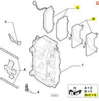 Bremsbeläge vorne Alfa Romeo Mito/Abarth 77364716 / 77366290