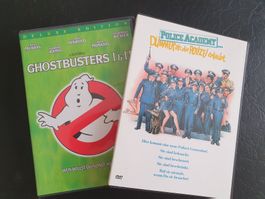 Ghostbusters I+II & Police Academy DVD-Filme - Top Ware!