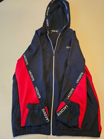 Lacoste Sport Trainingsjacke rot-blau Grösse M guter Zustand