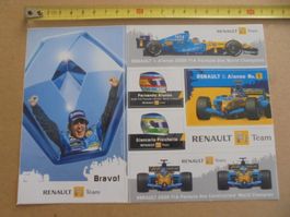 grosse Sticker /autocollant / Kleber " Alonso Renault 2005 "