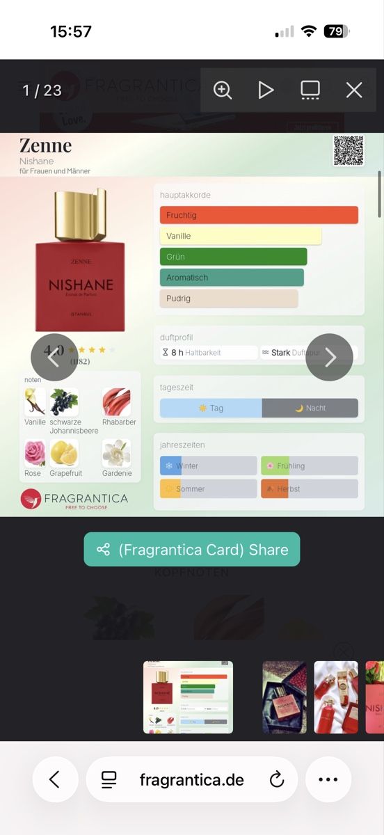 Nishane Profumi & Eau de Toilette: Nishane Zenne Extrait, 2 ml – Usato da Sursee venduto da nst_czk2 2