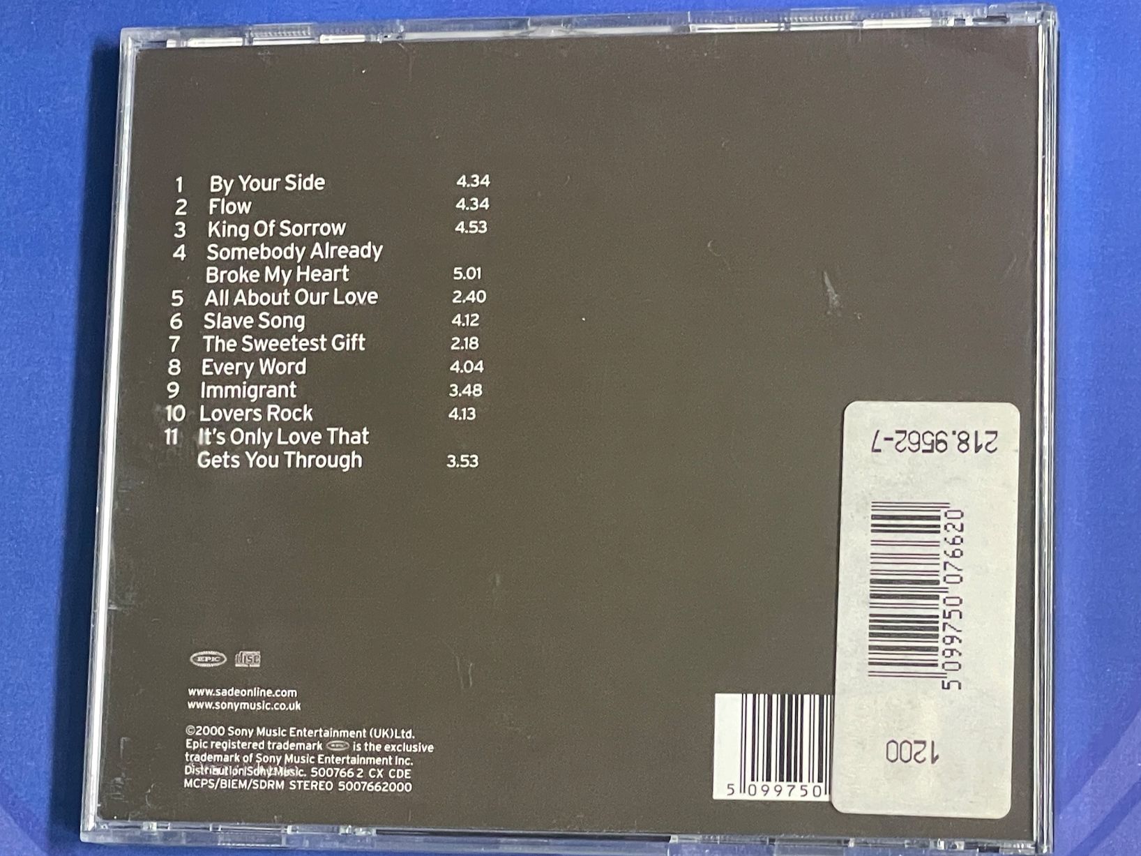CD: Sade-Lovers Rock – Usato da Muri b. Bern venduto da AdidasCollector 1