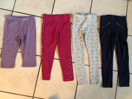 4 dünnere Leggins Gr.110/116