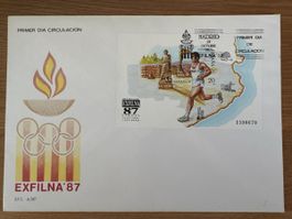  EXFILNA 87 Madrid Ersttagsbrief FDC mit Briefmarke 