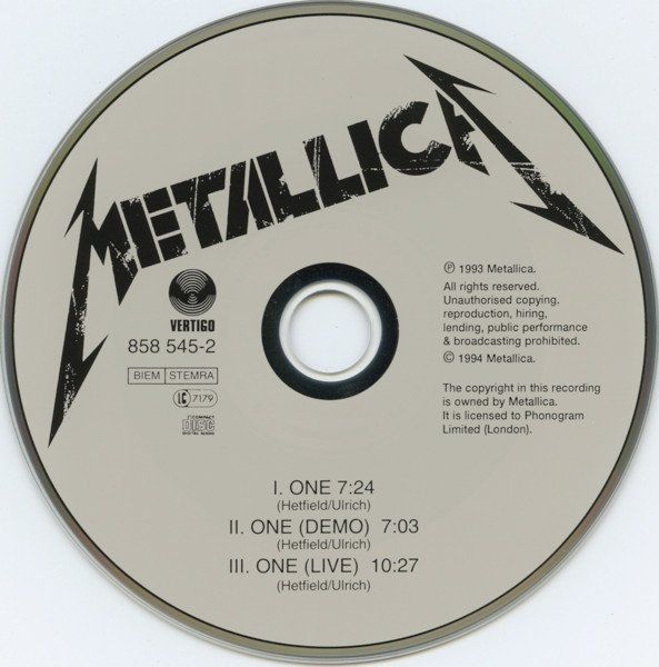 CD: Metallica – One Single – Usato da Gingins venduto da Demonseed 2