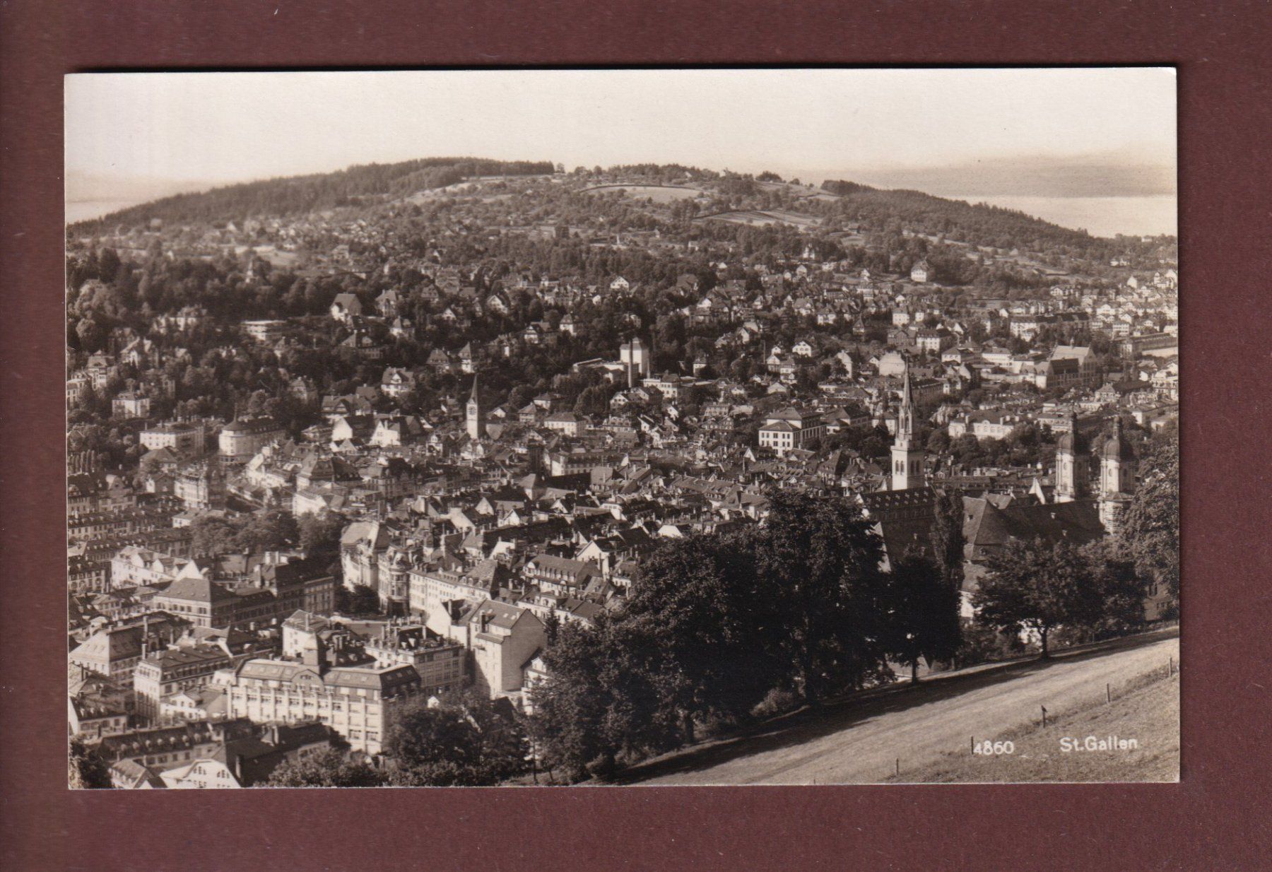 Ansichtskarten: ST. GALLEN - Teilansicht – Gebraucht aus Pully von nicecards