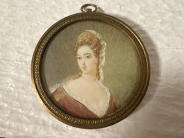 Sèvres Miniatur 18. Jh. Königliches M.R Monogramm