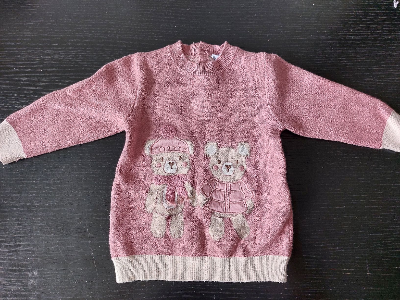 Mayoral Pullover & Sweatshirts: Mayoral Pullover, Gr. 68, rosa mit Bären – Gebraucht aus Horgen von prinza