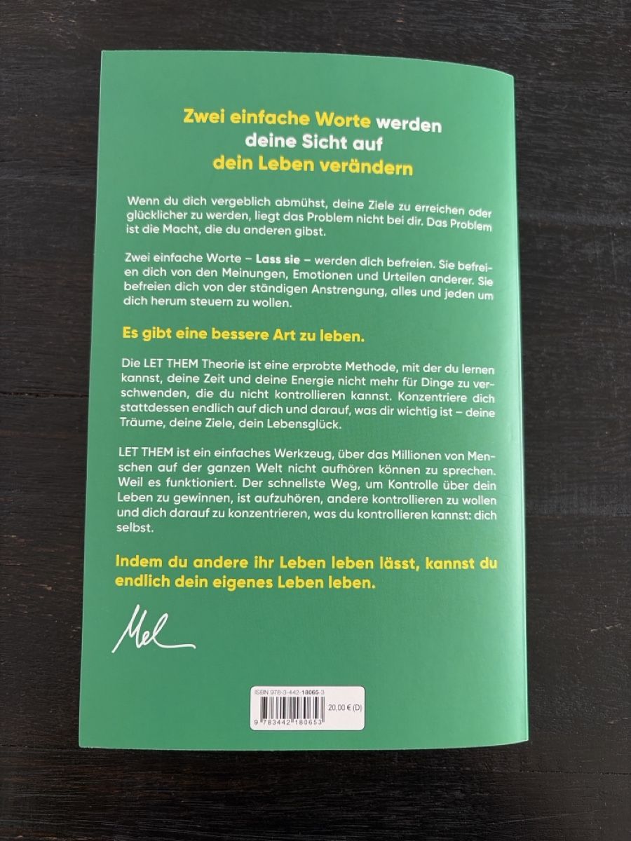 Libri: Die Let Them Theorie von Mel Robbins – Usato da Küsnacht ZH venduto da Farzana1 1