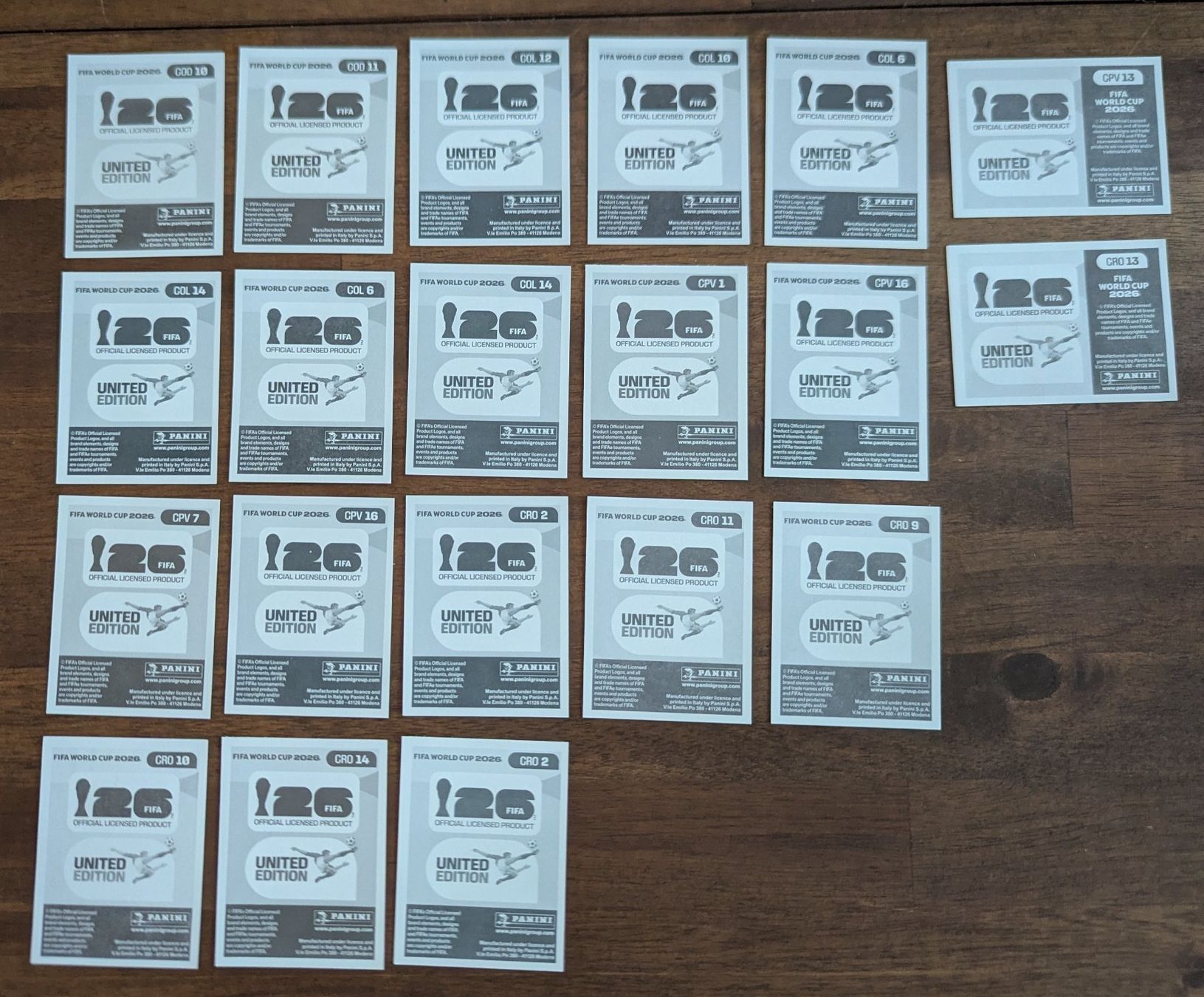 Panini Carte collezionabili: Diverse Panini Bilder United Edition COD-CRO – Usato da Frauenfeld venduto da mafro28 1