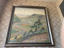 Hans Herrmann Öl auf Leinwand Landschaft 1932