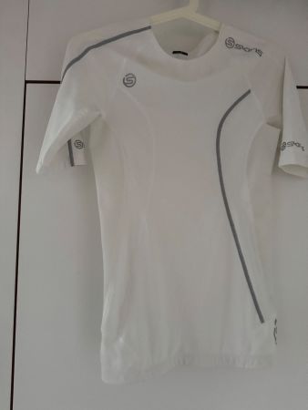 Skins Sport Funktionsshirt Weiss Grösse S Top