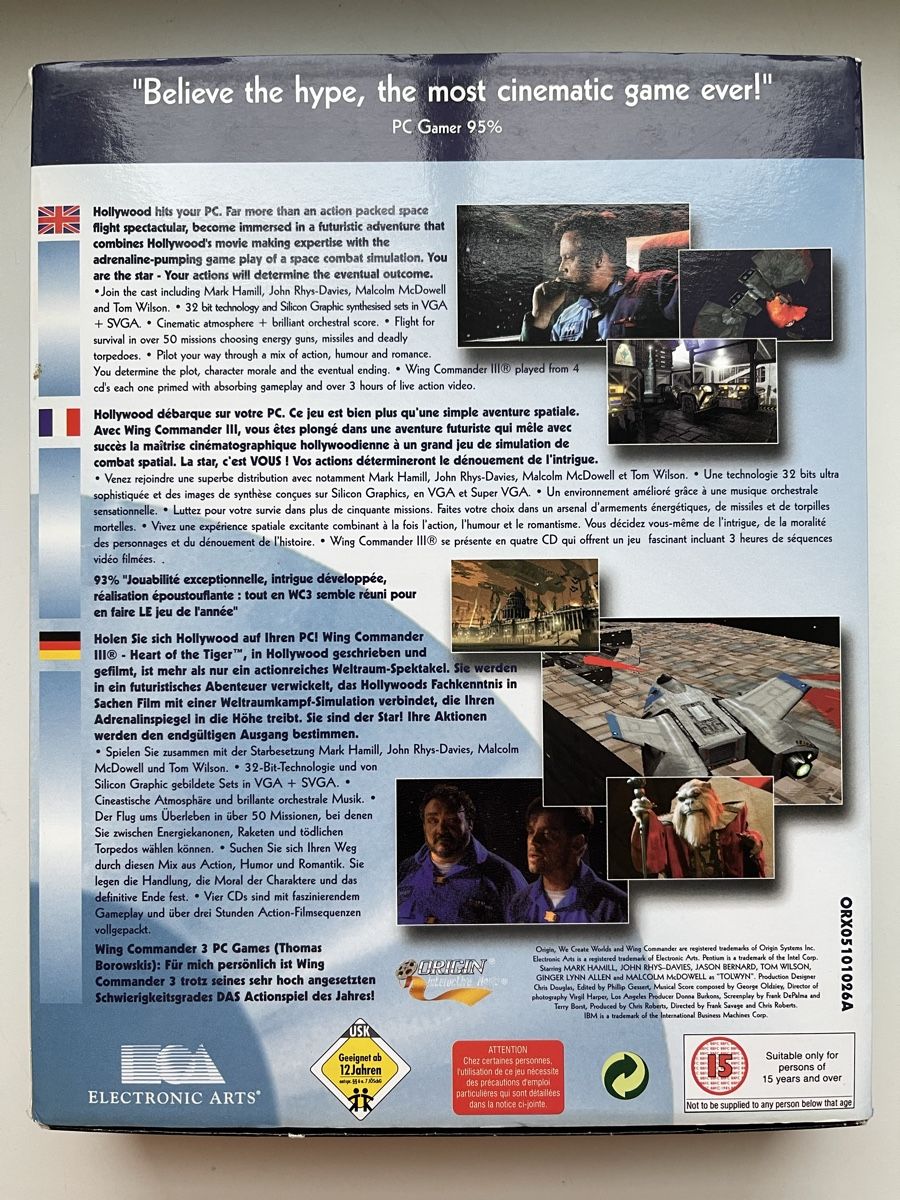 Giochi: Wing Commander III - (PC Big Box) – Usato da Aarau venduto da fioenli 1