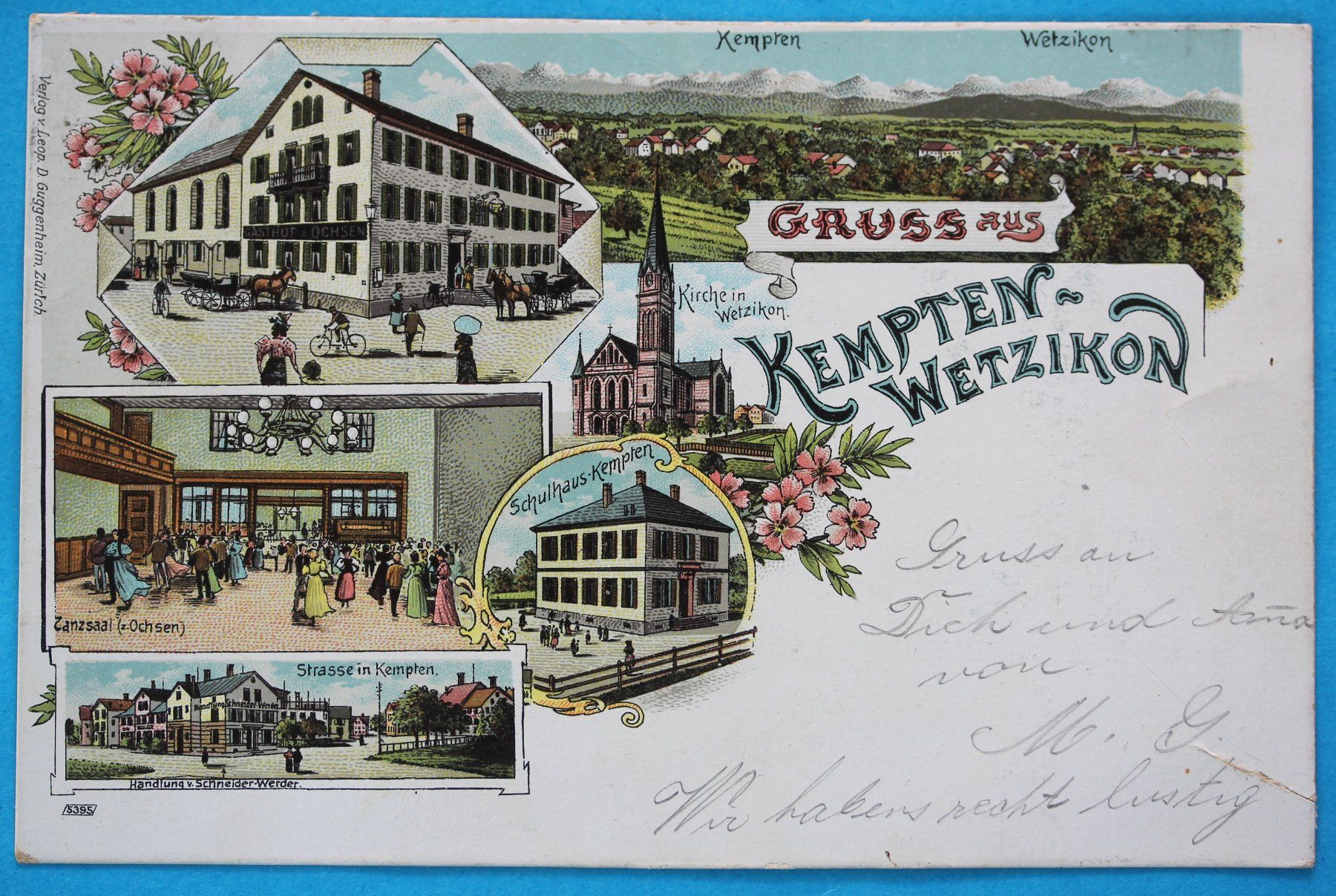 Cartoline postali: KEMPTEN - WETZIKON LITHO AK – Usato da Lotzwil venduto da pirolh