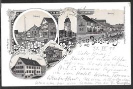Bassersdorf braune Lithografie 5 Bilder