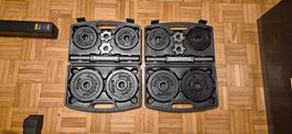 Set de 2 haltères courts de 10kgs chacun