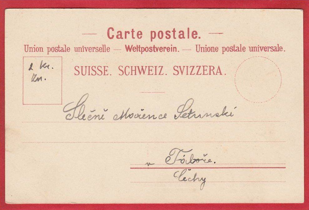Cartoline postali: GENÈVE, LITHO 1898 – Usato da Grüningen venduto da Kartenlaube 1